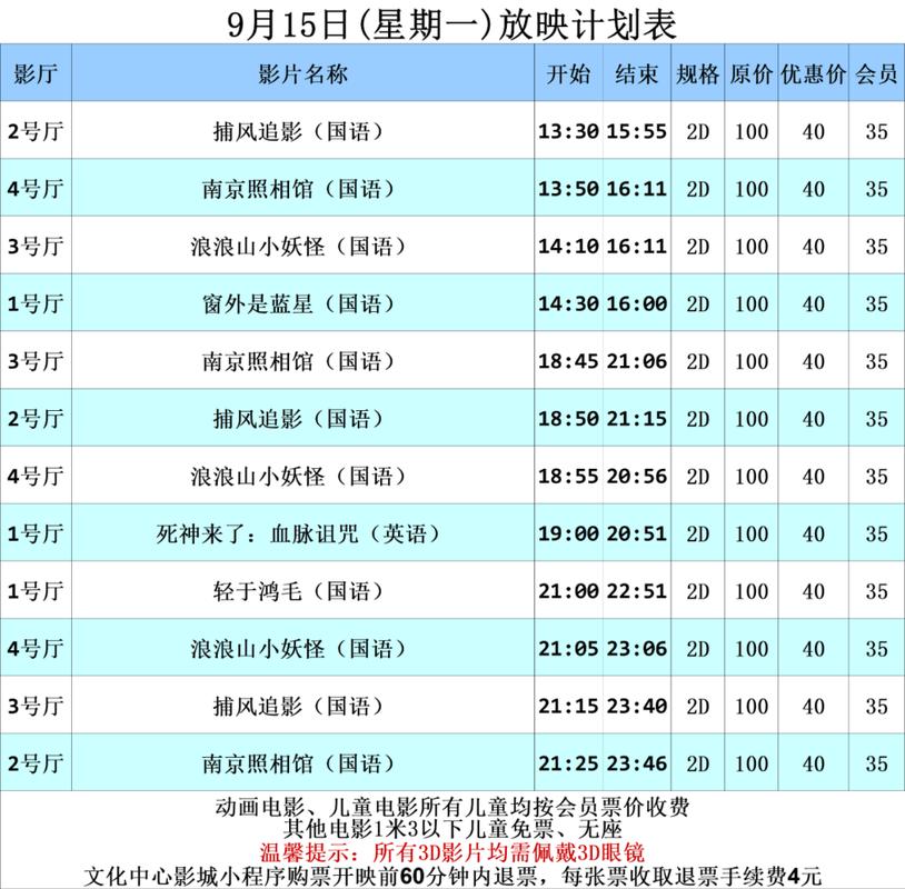国泰电影院今日排片表（2025最新）| 热门电影场次查询 | 上海国泰影院放映时间表
